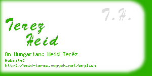 terez heid business card